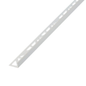 Profile équerre pvc 2,50 m x 10 mm - blanc