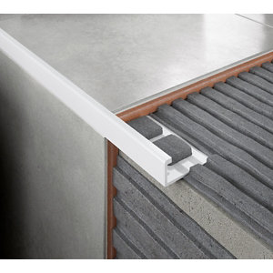 Profile équerre pvc 2,50 m x 12,5 mm - blanc