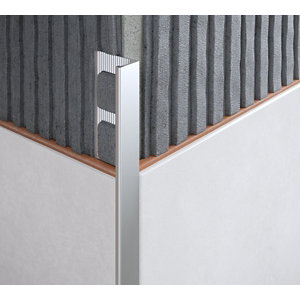 Profile équerre aluminium 2,50 m x 12,5 mm mat