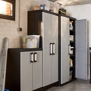 Armoire haute résine H.182 x l.89 x P.54 cm "Liane"