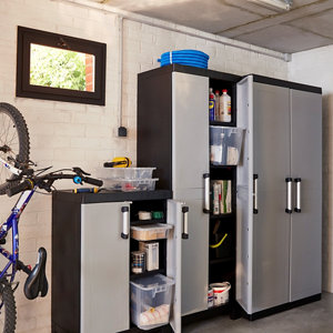 Armoire haute résine H.182 x l.65 x P.45 cm "Liane"