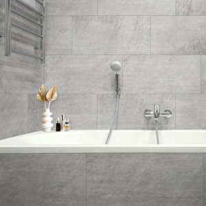  Sol intérieur "Alberni" Light grey 31 x 62 cm. x Ep. 7,4 mm