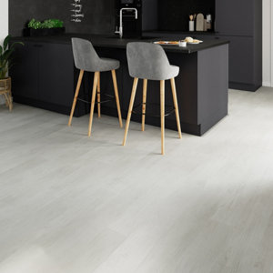 Lame PVC clipsable chêne blanchi l. 15 x L. 122 cm x Ép 4 mm