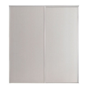Porte de placard coulissante décor blanc "Valla" H. 247,5 x L. 92,2 cm
