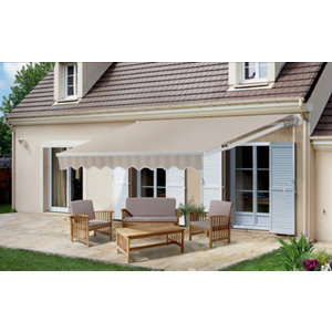Store banne manuel sans coffre 3,9 x 3 m