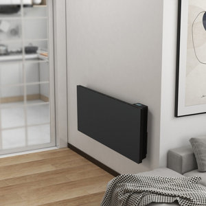 Radiateur céramique à inertie sèche "Meilla" anthracite - 2 000 W