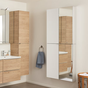 Rangement mural blanc Idalie L. 40 x H. 90 x P. 15 cm