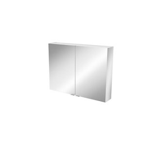 Rangement mural miroir Idalie L. 80 x H. 60 x P. 15 cm