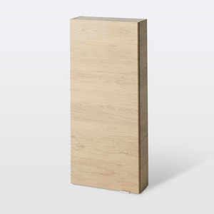 Rangement mural chêne Idalie L. 40 x H. 90 x P. 15 cm