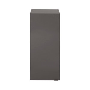 Rangement mural gris taupe Idalie L. 40 x H. 90 x P. 36 cm