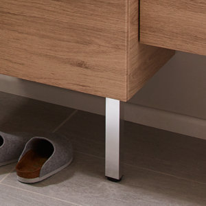 Lot de 2 pieds métal Solal