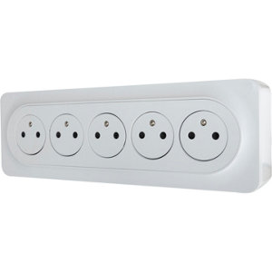 Bloc 5 Prises 2P+T "Zephyr"