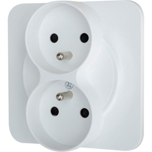 Double Prise 2P+T 1 Poste "Zephyr"