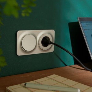 Poussoir gris satin "Zephyr"