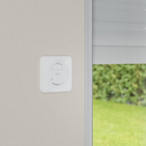 Plaque 1 poste verre blanc "Zephyr"