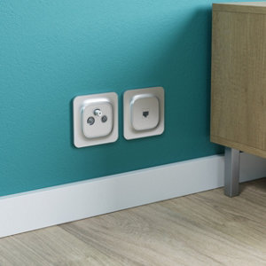 Prise Rj45 complet gris "Mauka"