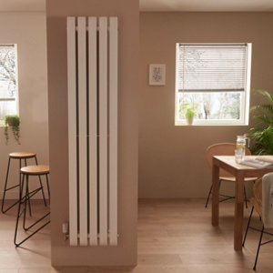Radiateur en acier "Hellen" blanc -  H. 180 x l. 38 cm
