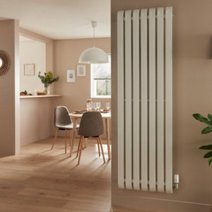 Radiateur en acier "Hellen" blanc - H. 180 x l. 54 cm