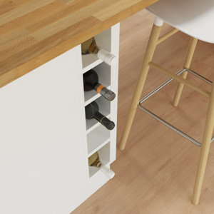 Caisson haut blanc l. 15 x H. 72 x P. 32cm