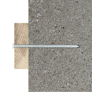 Vis à béton, tête fraisée, en acier galvanisé 7.5x130mm , résistant à la corrosion - 20pcs