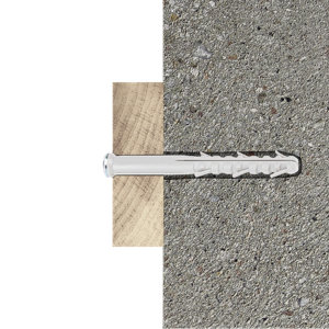 Fixation d'encadrement TX 10x120 en nylon et acier - 6PCS, résistant