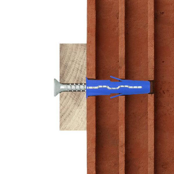 100 Chevilles Nylon Grises M8 X 40 Mm – Onestopdiy, Pour Fixation Murale Résistante