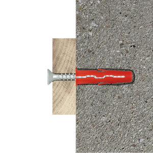 Cheville multi 6mm avec vis - 60pcs  pour multi-matériaux intérieurs