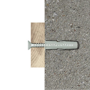 Cheville multi 10mm et vis galvanisées - 30PCS, idéales pour multi-matériaux