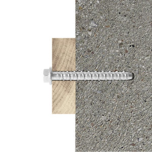 Vis à béton, bride hexagonale 10x85 acier galvanisé - Résistant, idéal pour béton et pierre - 10 pièces,