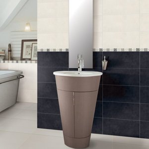 Carrelage mural "Horace" blanc - l. 20 x L. 50 cm