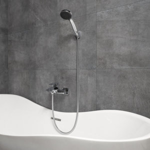 Carrelage de sol intérieur "Tangor" gris anthracite - l. 42,3 x L. 42,3 cm