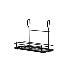 Tablette à suspendre 1 niveau noir mat