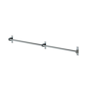 Barre de crédence chrome brillant - L. 120cm