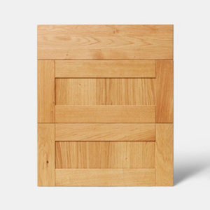 Façade 1 tiroir + 2 casseroliers 60cm "Ilona"chêne doré - L. 59.7 x H. 71.5cm