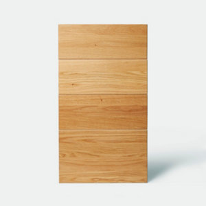 Façade 3 tiroirs + 1 casserolier 40cm "Ilona"chêne doré - L. 39.7 x H. 71.5cm