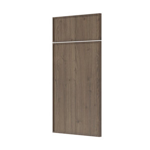 Façade 1 porte + 1 tiroir 40cm "Heline" noyer mat - l. 39.7 x h. 71.5cm