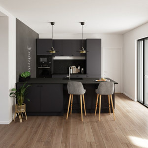 Plinthe "Dorice" anthracite mat - l. 2.4m x - h. 15cm