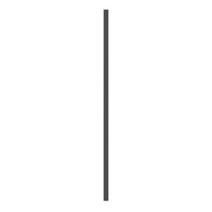 Fileur d'angle haut "Dorice" anthracite mat - h. 71.5cm