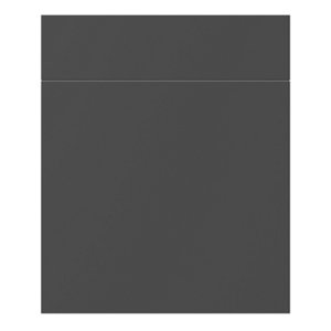 Façade 1 porte + 1 tiroir 60cm "Dorice" anthracite mat - l. 59.7 x h. 71.5cm