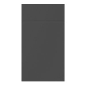 Façade 1 porte + 1 tiroir 40cm "Dorice" anthracite mat - l. 39.7 x h. 71.5cm