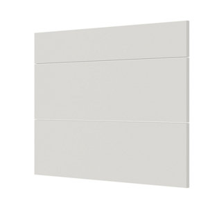 Façade 1 tiroir + 2 casseroliers 100cm "Dorice" beige mat - l. 99.7 x h. 71.5cm