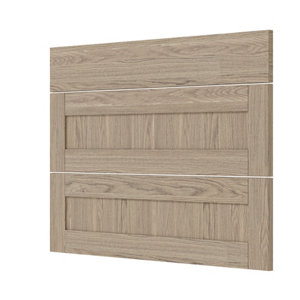 Façade 1 tiroir + 2 casseroliers 100cm "Coline" chêne clair - L. 99.7 x H. 71.5cm