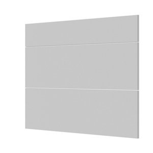 Façade 1 tiroir + 2 casseroliers 100cm Adèle gris mat - L. 99.7 x H. 71.5cm