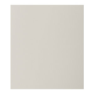 Façade colonne 60cm "Dorice" beige mat l. 59.7 x h. 68.7cm