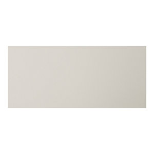 Façade 1 casserolier ou sur-hotte 80cm "Dorice" beige mat - l. 79.7 x h. 35.6cm