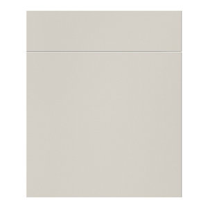 Façade 1 porte + 1 tiroir 60cm "Dorice" beige mat - l. 59.7 x h. 71.5cm