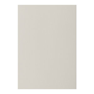 Façade 1 porte 50cm "Dorice" beige mat - l. 49.7 x h. 71.5cm