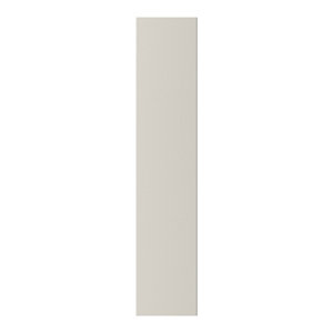 Façade 1 porte 15cm "Dorice" beige mat - l. 14.7 x h. 71.5cm