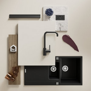 Façade 1 porte 15cm "Dorice" beige mat - l. 14.7 x h. 71.5cm