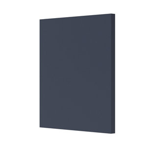 Finition caisson sur-hotte "Dorice" bleu mat - l. 32 x h. 36cm